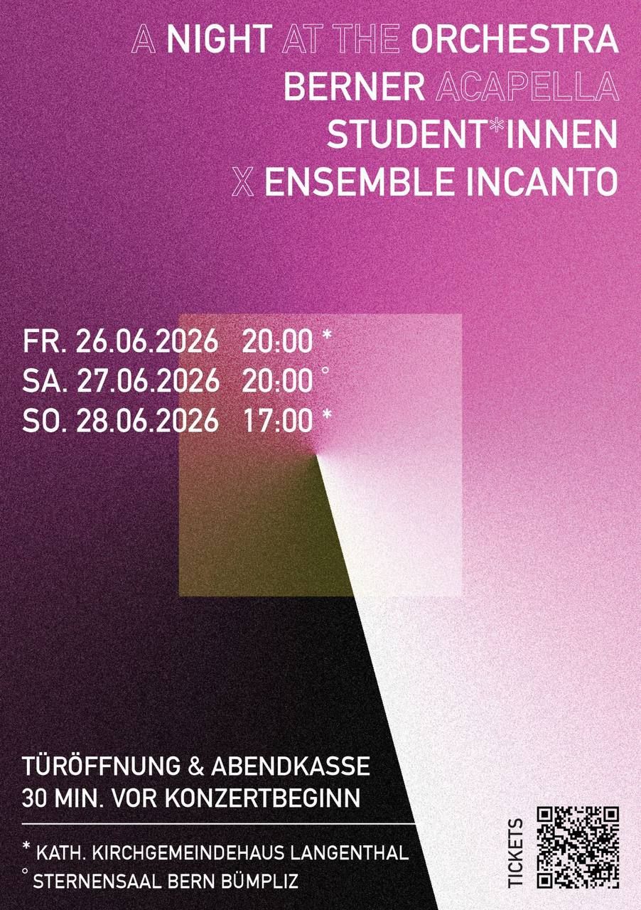 Flyer für Konzerte